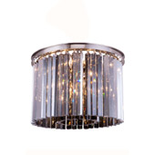 Crystal Sydney Flush Mount Ceiling Light Fixture - Elegant Lighting 1208F20PN-SS