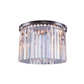 Crystal Sydney Flush Mount Ceiling Light Fixture - Elegant Lighting 1208F20PN