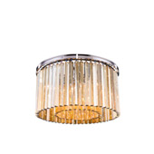Crystal Sydney Flush Mount Ceiling Light Fixture - Elegant Lighting 1208F26PN-GT