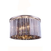 Crystal Sydney Flush Mount Ceiling Light Fixture - Elegant Lighting 1208F26PN-SS