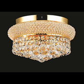 Crystal Primo Flush Mount Ceiling Light Fixture - Elegant Lighting 1800F12G