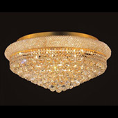 Crystal Primo Flush Mount Ceiling Light Fixture - Elegant Lighting 1800F28G