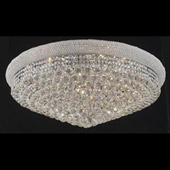 Crystal Primo Large Flush Mount Ceiling Light Fixture - Elegant Lighting 1800F36C