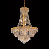 Crystal Century Chandelier - Elegant Lighting 1900D24G