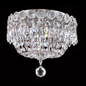 Crystal Century Flush Mount Ceiling Light Fixture - Elegant Lighting 1900F10C
