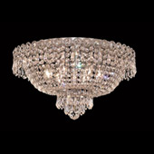 Crystal Century Flush Mount Ceiling Light Fixture - Elegant Lighting 1900F18C