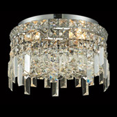 Crystal Maxime Flush Mount Ceiling Light Fixture - Elegant Lighting 2031F12C
