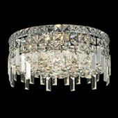 Crystal Maxime Flush Mount Ceiling Light Fixture - Elegant Lighting 2031F14C