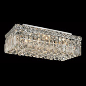 Crystal Maxime Rectangular Flush Mount Ceiling Light Fixture - Elegant Lighting 2034F16C