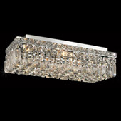 Crystal Maxime Rectangular Flush Mount Ceiling Light Fixture - Elegant Lighting 2034F20C