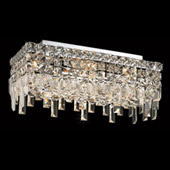 Crystal Maxime Rectangular Flush Mount Ceiling Light Fixture - Elegant Lighting 2035F16C
