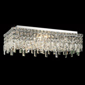 Crystal Maxime Rectangular Flush Mount Ceiling Light Fixture - Elegant Lighting 2035F24C