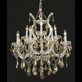 Crystal Maria Theresa Chandelier - Elegant Lighting 2800D27C-GT