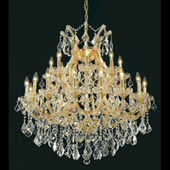 Crystal Maria Theresa Chandelier - Elegant Lighting 2800D36G