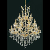 Crystal Maria Theresa Chandelier - Elegant Lighting 2800D38G