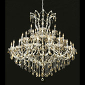 Crystal Maria Theresa Large Chandelier - Elegant Lighting 2800G52C-GT
