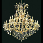 Crystal Maria Theresa Large Chandelier - Elegant Lighting 2800G52G-GT