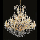 Crystal Maria Theresa Large Chandelier - Elegant Lighting 2800G52G