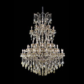 Crystal Maria Theresa Large Chandelier - Elegant Lighting 2800G54GT-GT