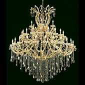 Crystal Maria Theresa Large Chandelier - Elegant Lighting 2800G60G-GT
