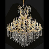 Crystal Maria Theresa Large Chandelier - Elegant Lighting 2800G60G