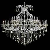 Crystal Maria Theresa Large Chandelier - Elegant Lighting 2800G72C-GT
