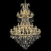 Crystal Maria Theresa Large Chandelier - Elegant Lighting 2800G72G-GT