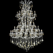 Crystal Maria Theresa Large Chandelier - Elegant Lighting 2800G96C-GT