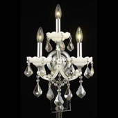 Crystal Maria Theresa Wall Sconce - Elegant Lighting 2800W3WH-GT