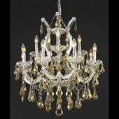 Crystal Maria Theresa Chandelier - Elegant Lighting 2801D27C-GT