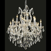 Crystal Maria Theresa Chandelier - Elegant Lighting 2801D27C