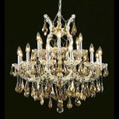 Crystal Maria Theresa Chandelier - Elegant Lighting 2801D30C-GT