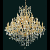 Crystal Maria Theresa Chandelier - Elegant Lighting 2801G44G