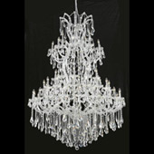 Crystal Maria Theresa Large Chandelier - Elegant Lighting 2801G54C