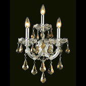 Crystal Maria Theresa Wall Sconce - Elegant Lighting 2801W3C-GT