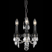 Crystal Lillie Mini Chandelier Pendant - Elegant Lighting 9103D10DB