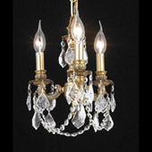 Crystal Lillie Mini Chandelier Pendant - Elegant Lighting 9103D10FG