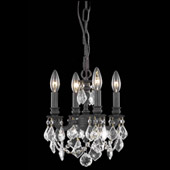 Crystal Lillie Mini Chandelier Pendant - Elegant Lighting 9104D10DB