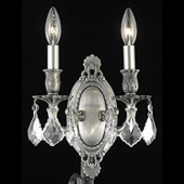 Crystal Rosalia Wall Sconce - Elegant Lighting 9202W9PW