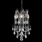 Crystal Rosalia Mini Chandelier Pendant - Elegant Lighting 9203D13DB