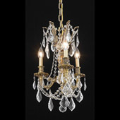 Crystal Rosalia Mini Chandelier Pendant - Elegant Lighting 9203D13FG