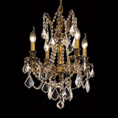 Crystal Rosalia Mini Chandelier - Elegant Lighting 9204D17FG