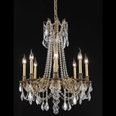 Crystal Rosalia Chandelier - Elegant Lighting 9208D24FG