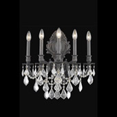 Crystal Monarch Wall Sconce - Elegant Lighting 9605W21DB