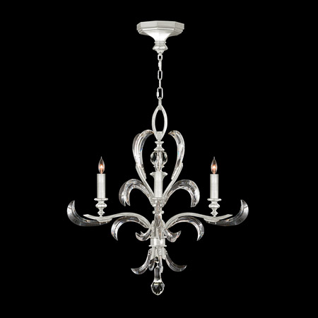 Fine Art Handcrafted Lighting 701540-4 Crystal Beveled Arcs 4 Light Chandelier