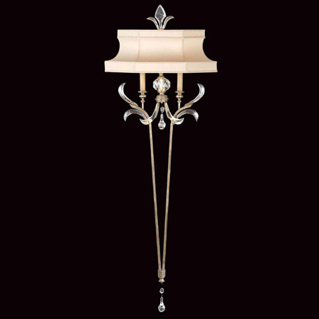 Fine Art Handcrafted Lighting 706950 Crystal Beveled Arcs Tall Wall Sconce