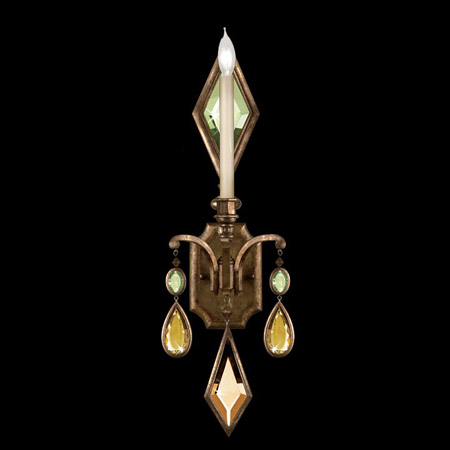 Fine Art Handcrafted Lighting 717850-1 Crystal Encased Gems Wall Sconce