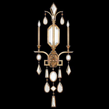 Fine Art Handcrafted Lighting 727050-3 Crystal Encased Gems Clear Wall Sconce