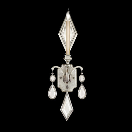 Fine Art Handcrafted Lighting 728750-3 Crystal Encased Gems Clear Gems Wall Sconce