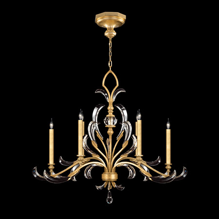 Fine Art Handcrafted Lighting 739240-3 Crystal Beveled Arcs Oval Chandelier